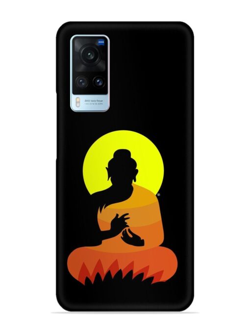 Buddha Art Black Snap Case for Vivo X60 Zapvi