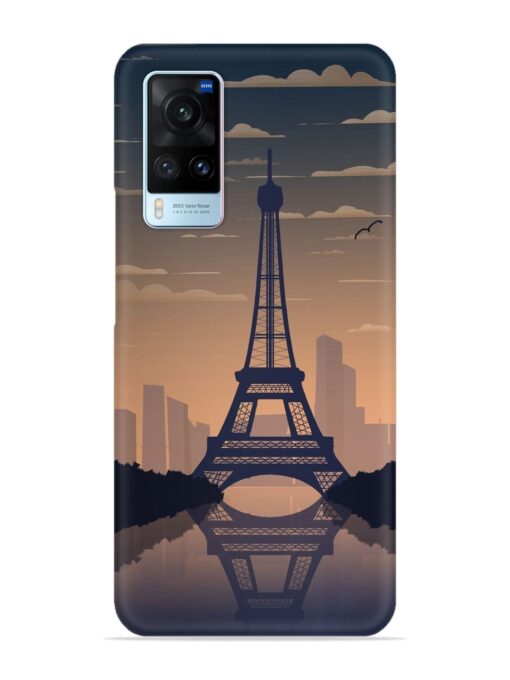 France Paris Eiffel Tower Gradient Snap Case for Vivo X60 Zapvi