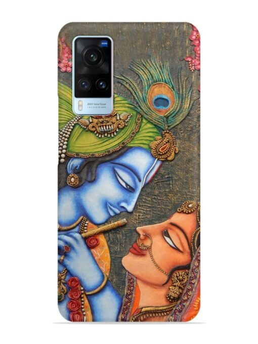 Lord Radha Krishna Flute Art Snap Case for Vivo X60 Zapvi