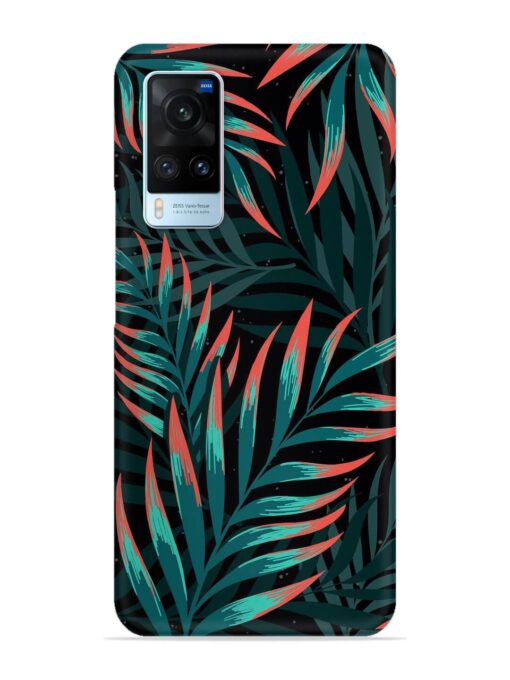 Green Leaf Art Snap Case for Vivo X60 Zapvi