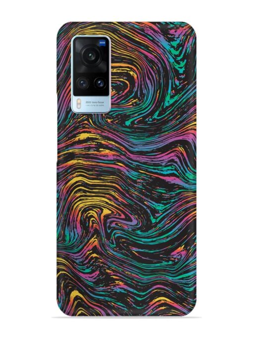 Abstract Liquid Colors Snap Case for Vivo X60 Zapvi