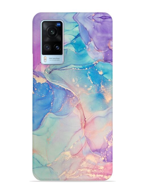 Alcohol Ink Colors Snap Case for Vivo X60 Zapvi