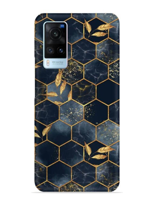 Marble Hexagon Seamless Snap Case for Vivo X60 Zapvi