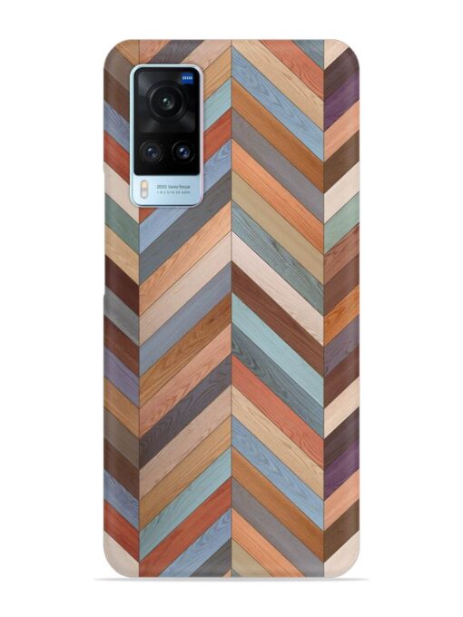 Seamless Wood Parquet Snap Case for Vivo X60 Zapvi