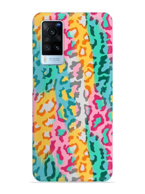 Seamless Vector Colorful Snap Case for Vivo X60 Zapvi