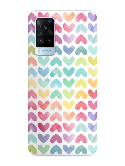 Seamless Colorful Watercolor Snap Case for Vivo X60