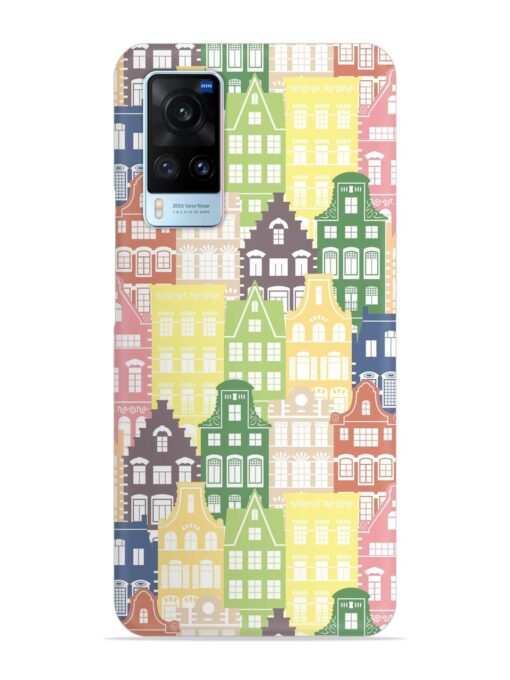 Seamless Shapes Pattern Snap Case for Vivo X60