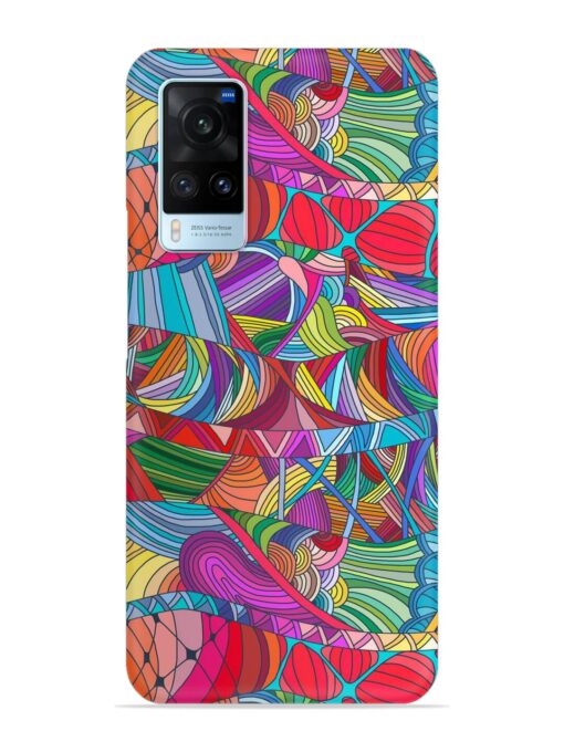 Seamless Patterns Hand Drawn Snap Case for Vivo X60 Zapvi