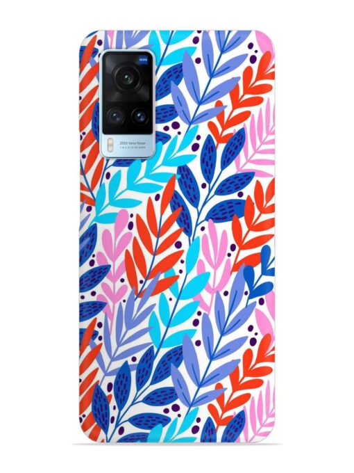 Bright Floral Tropical Snap Case for Vivo X60 Zapvi