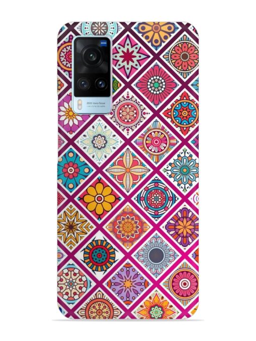 Seamless Tile Pattern Snap Case for Vivo X60