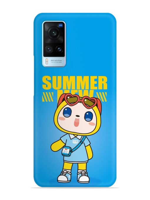 Summer Mew Cartoon Snap Case for Vivo X60