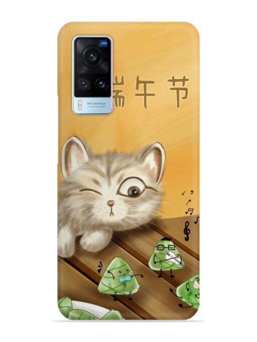 Cat Scorpion Dancing Snap Case for Vivo X60 Zapvi