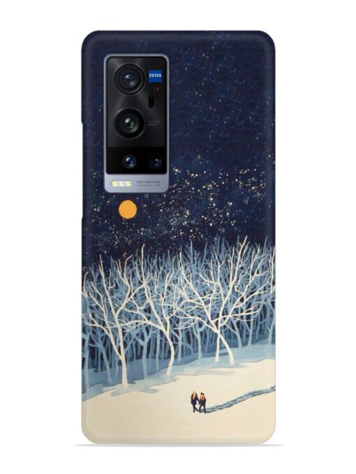 Full Moon Snowshoe Tour Snap Case for Vivo X60 Pro Plus