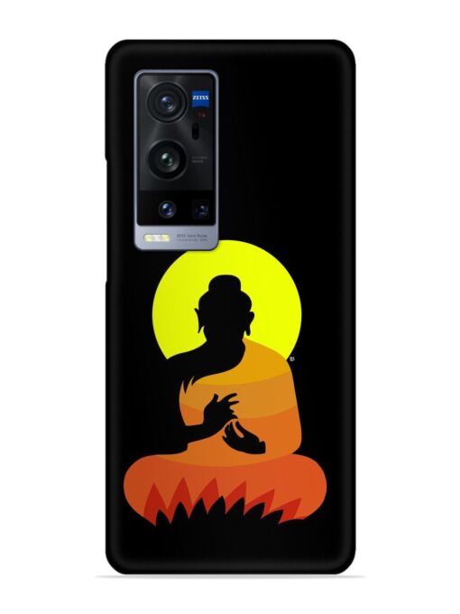 Buddha Art Black Snap Case for Vivo X60 Pro Plus Zapvi