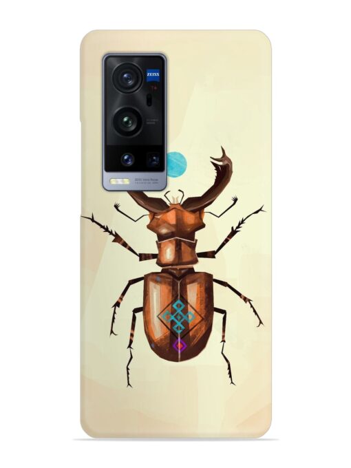 Stag Beetle Vector Snap Case for Vivo X60 Pro Plus