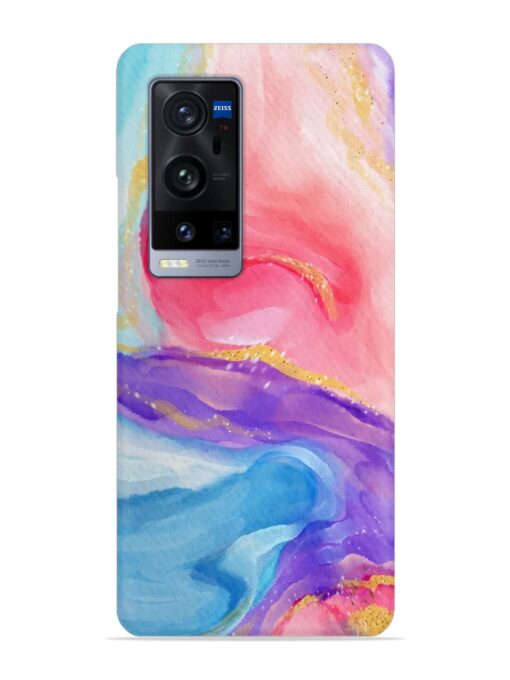 Watercolor Gradient Snap Case for Vivo X60 Pro Plus