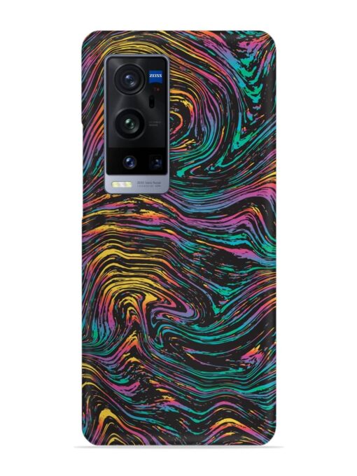 Abstract Liquid Colors Snap Case for Vivo X60 Pro Plus