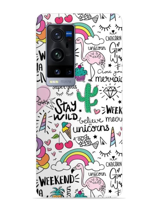 Unicorn Ice Cream Snap Case for Vivo X60 Pro Plus