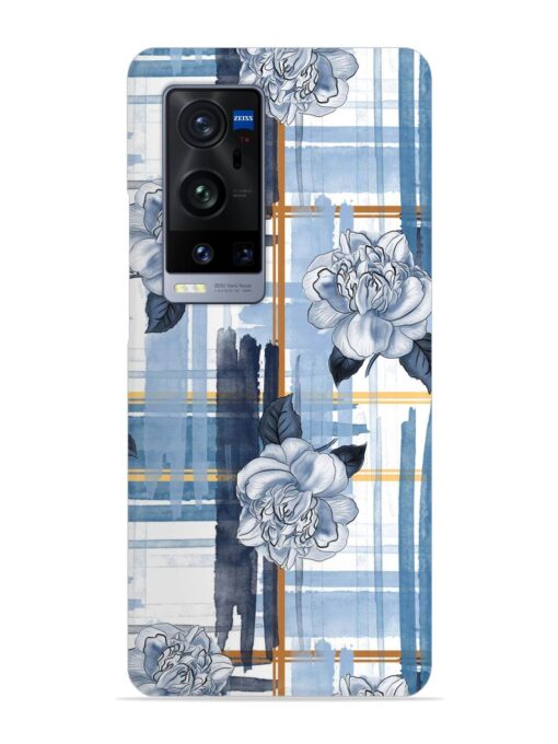 Watercolor Pattern Rose Snap Case for Vivo X60 Pro Plus