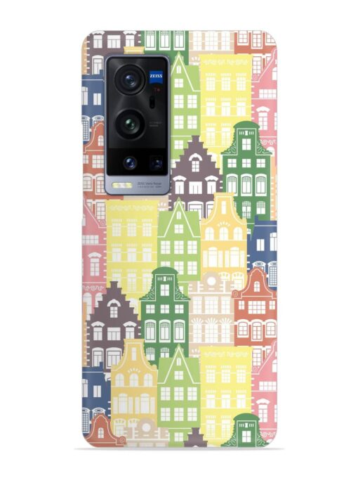 Seamless Shapes Pattern Snap Case for Vivo X60 Pro Plus