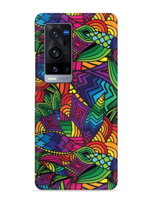 Abstract Multicolor Seamless Snap Case for Vivo X60 Pro Plus