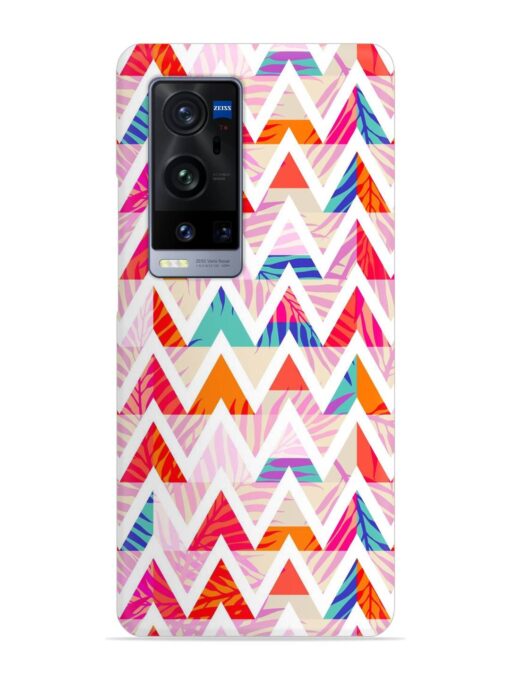 Abstract Triangle Background Snap Case for Vivo X60 Pro Plus