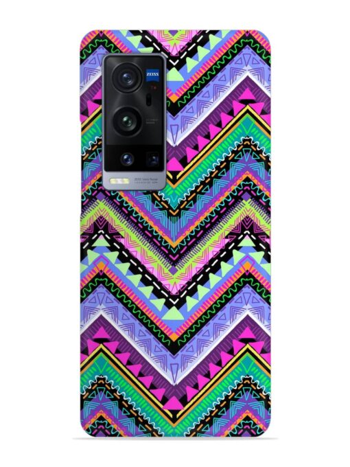 Tribal Aztec Print Snap Case for Vivo X60 Pro Plus