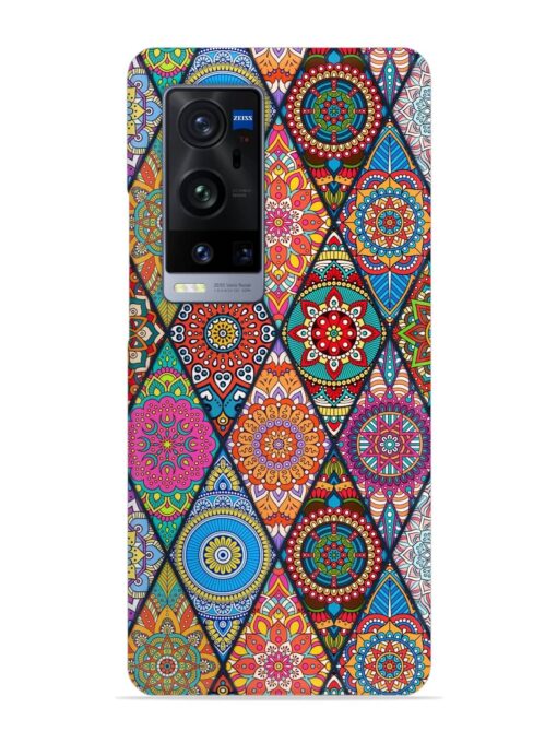 Seamless Tile Pattern Snap Case for Vivo X60 Pro Plus