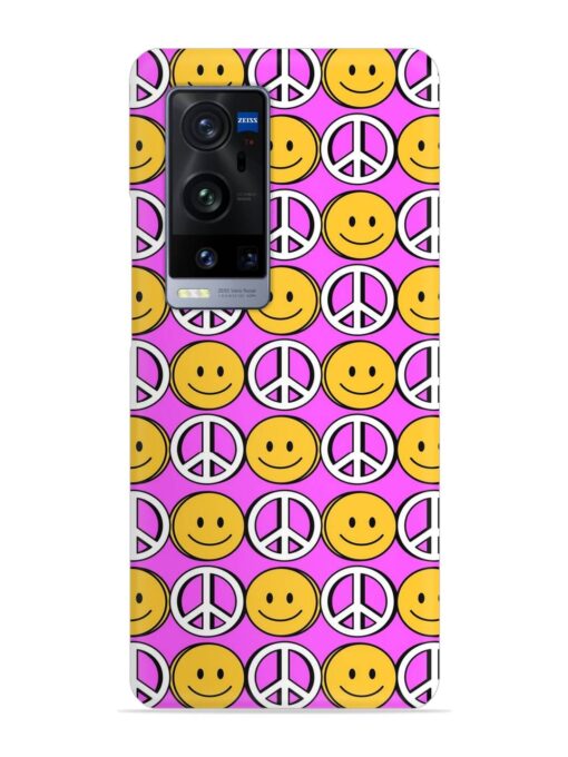 Smiley Face Peace Snap Case for Vivo X60 Pro Plus