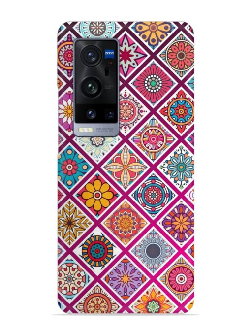 Seamless Tile Pattern Snap Case for Vivo X60 Pro Plus