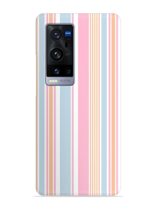 Stripe Seamless Pattern Snap Case for Vivo X60 Pro Plus Zapvi