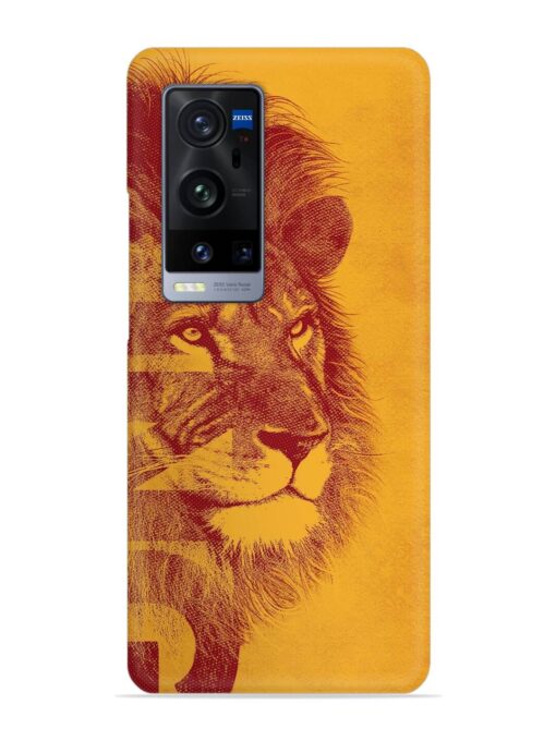 Gold Lion Crown Art Snap Case for Vivo X60 Pro Plus Zapvi