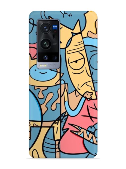 Silly Face Doodle Snap Case for Vivo X60 Pro Plus