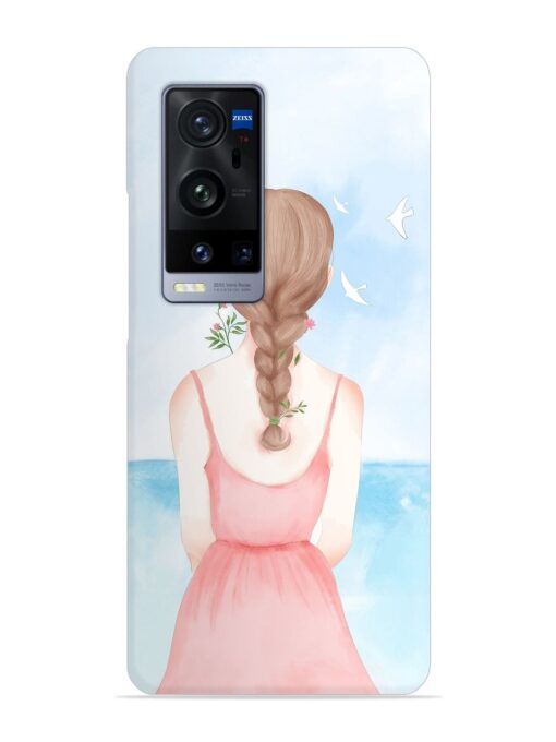 Watercolor Girl Vector Snap Case for Vivo X60 Pro Plus