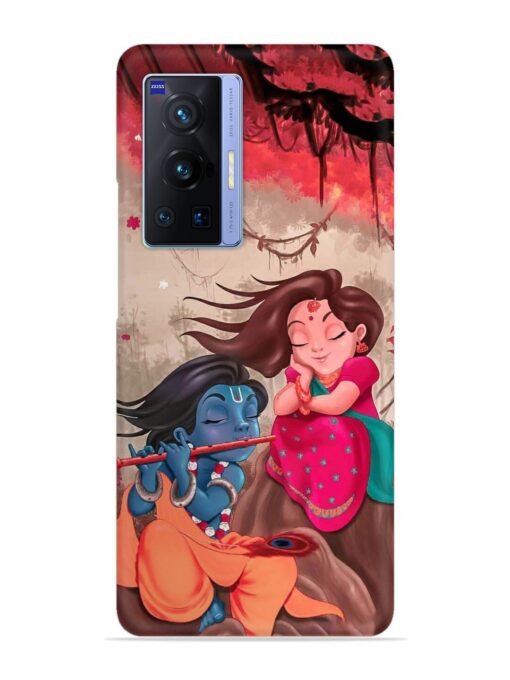 Radhe Krishna Water Art Snap Case for Vivo X70 Pro (5G) Zapvi