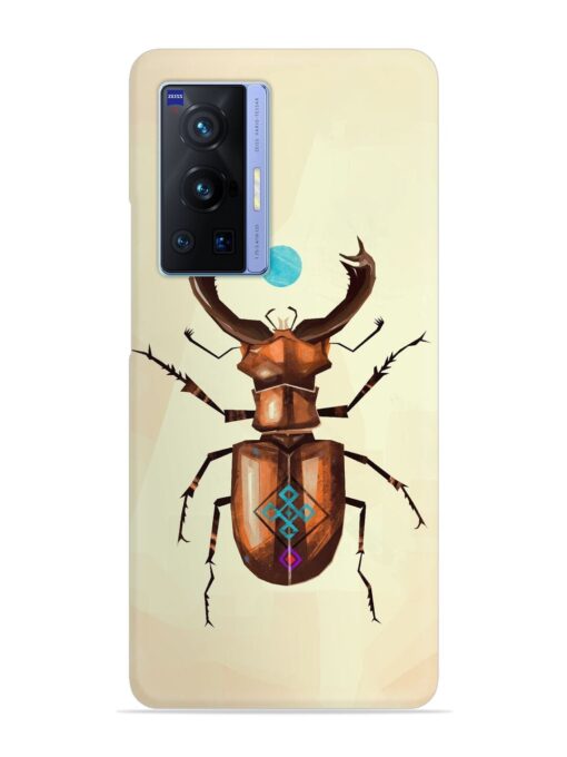 Stag Beetle Vector Snap Case for Vivo X70 Pro (5G) Zapvi