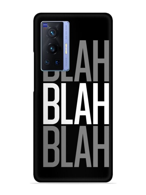 Blah Blah Blah Wallpaper Snap Case for Vivo X70 Pro (5G) Zapvi