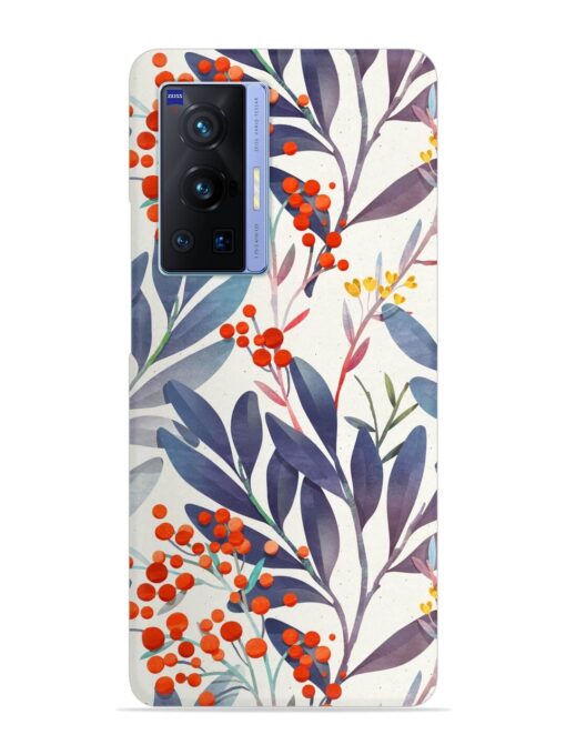 Seamless Floral Pattern Snap Case for Vivo X70 Pro (5G) Zapvi