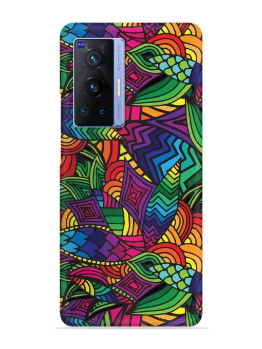 Abstract Multicolor Seamless Snap Case for Vivo X70 Pro (5G) Zapvi