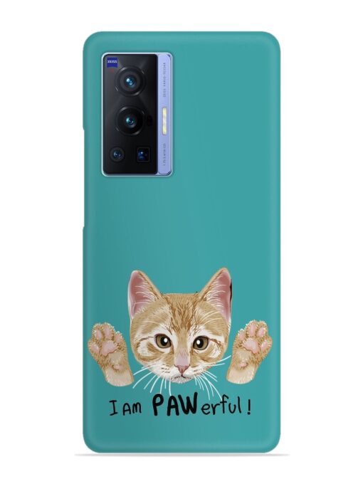 Typography Slogan Cat Snap Case for Vivo X70 Pro (5G) Zapvi