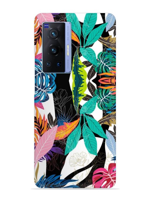 Floral Pattern Bright Snap Case for Vivo X70 Pro (5G) Zapvi