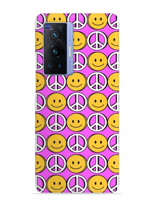 Smiley Face Peace Snap Case for Vivo X70 Pro (5G) Zapvi