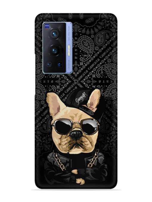 Gangsta Cool Sunglasses Dog Snap Case for Vivo X70 Pro (5G)