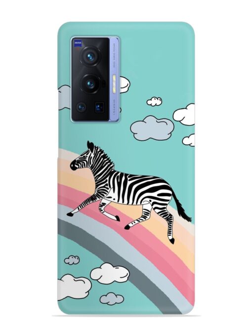 Running Zebra Snap Case for Vivo X70 Pro (5G) Zapvi