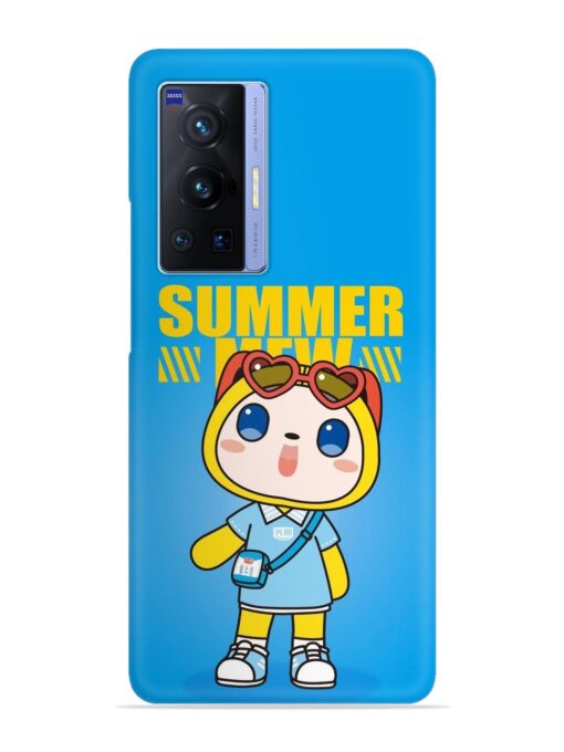 Summer Mew Cartoon Snap Case for Vivo X70 Pro (5G) Zapvi