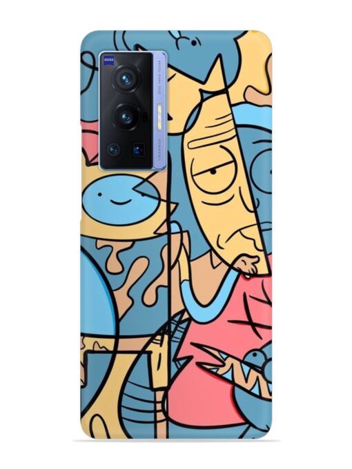 Silly Face Doodle Snap Case for Vivo X70 Pro (5G) Zapvi