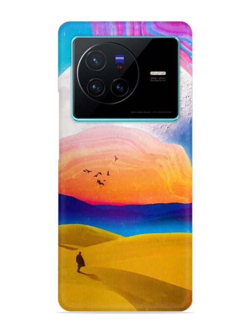 Sandy Desert Snap Case for Vivo X80 Zapvi