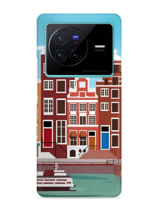 Scenery Architecture Amsterdam Landscape Snap Case for Vivo X80 Zapvi