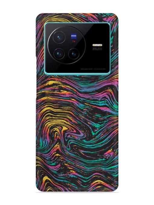 Abstract Liquid Colors Snap Case for Vivo X80 Zapvi