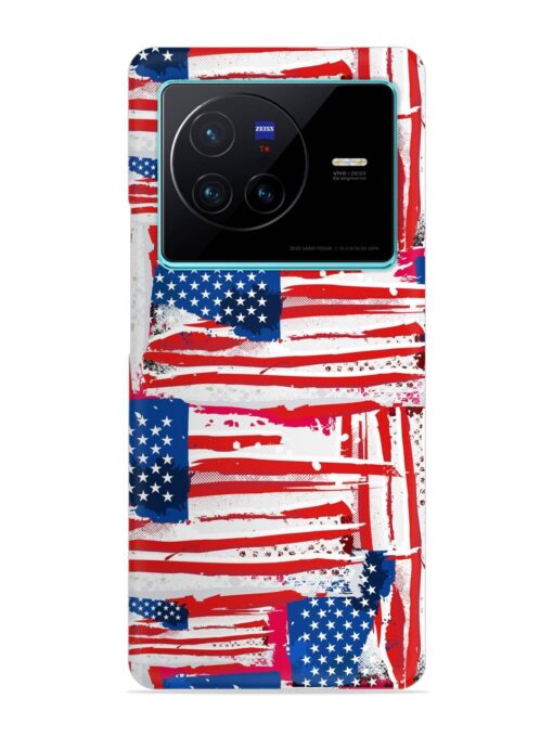 Usa Flag Seamless Snap Case for Vivo X80